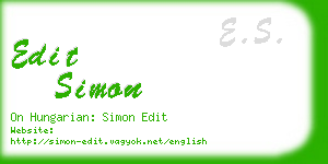 edit simon business card